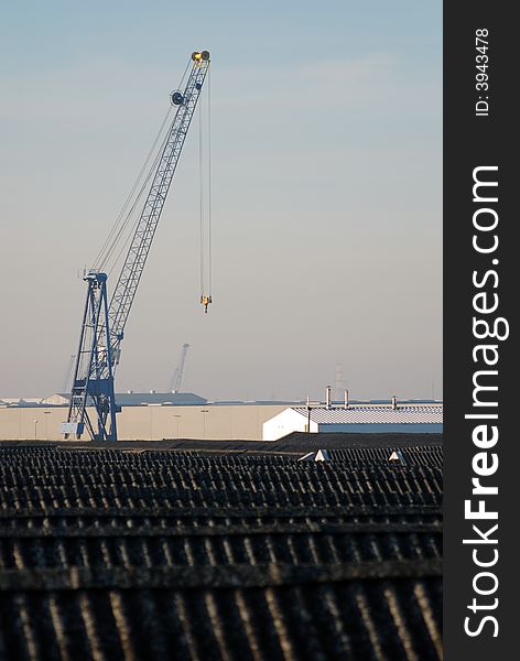 Warehouses in the port of Antwerp (Belgium)