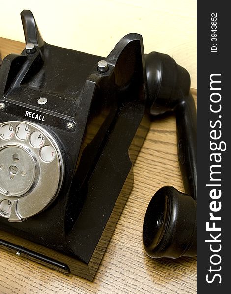 Old Fashioned phone with handset off. Old Fashioned phone with handset off