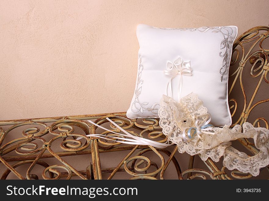 Ring Pillow and Garter