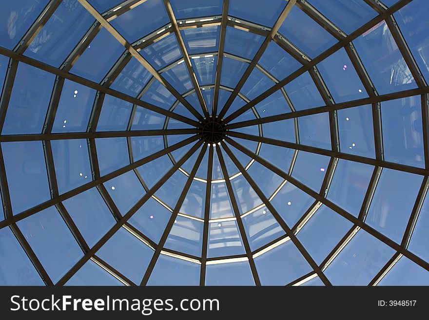 Roof of the modern shopping mall