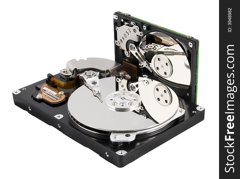 Two hard disk for computer without covers. Two hard disk for computer without covers