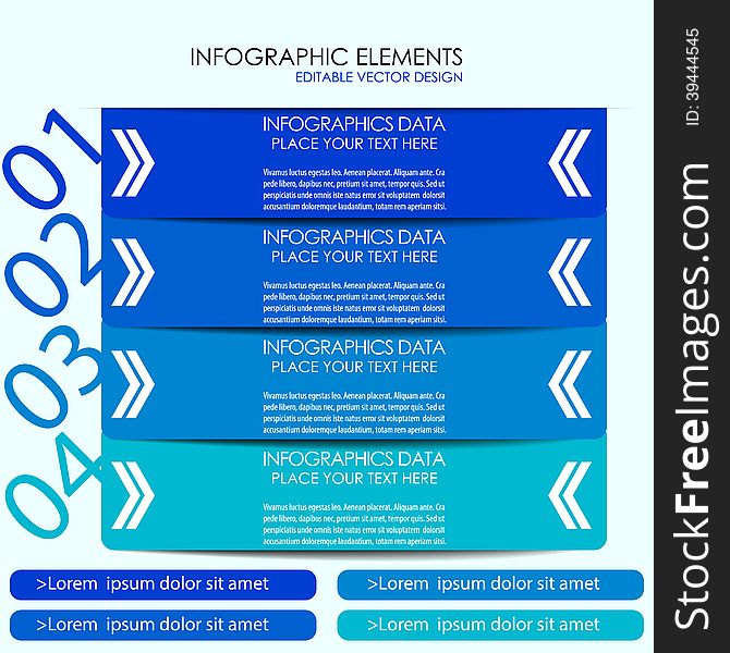 Modern infographic option banner