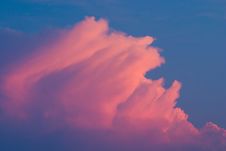 Cloud On Sunset Sky Royalty Free Stock Images