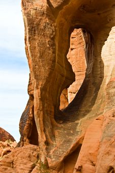 Rock Formation With Arch Royalty Free Stock Photos