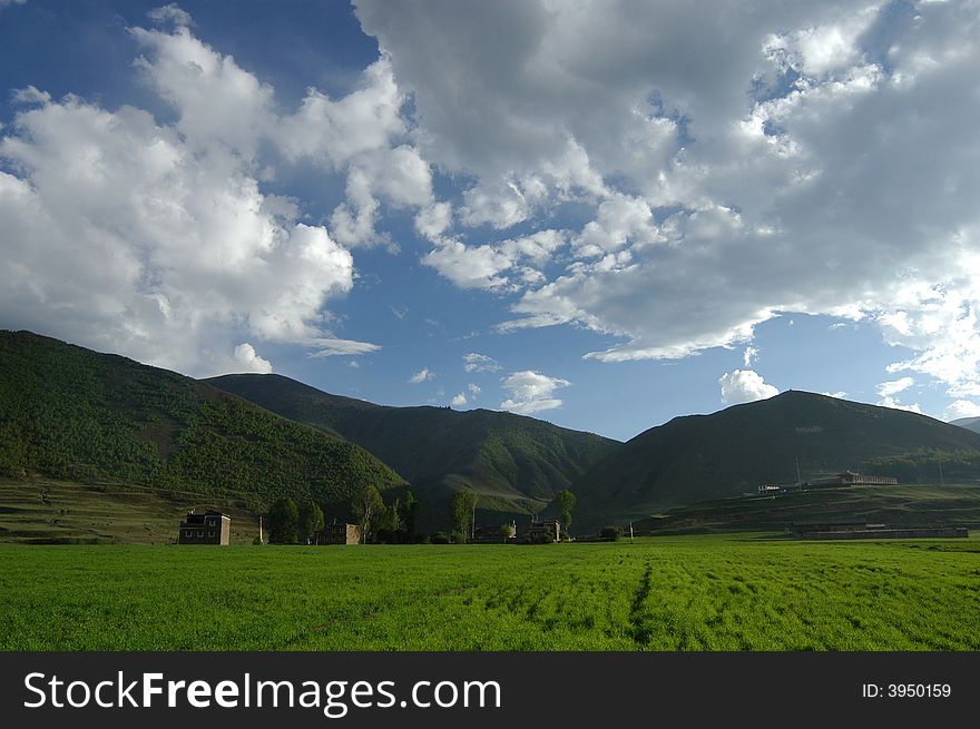 Landscape of XinDuQiao, SiChuan Prov,China. Landscape of XinDuQiao, SiChuan Prov,China