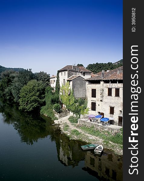 St antonin noble val and the river aveyron. St antonin noble val and the river aveyron.
