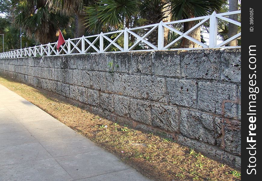 Wall of Josone's Park, in Matanzas, Cuba