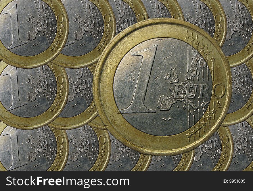 Money - euro on a background