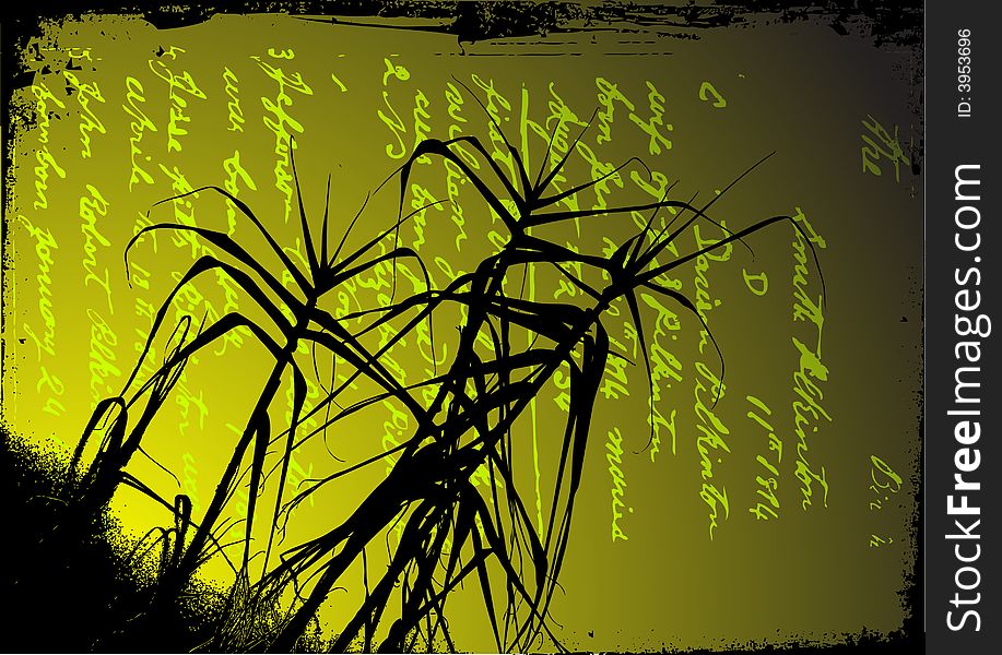 Reed Background Vector