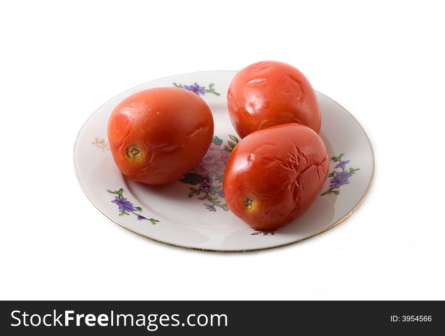 Pickled Tomatoes Close-up