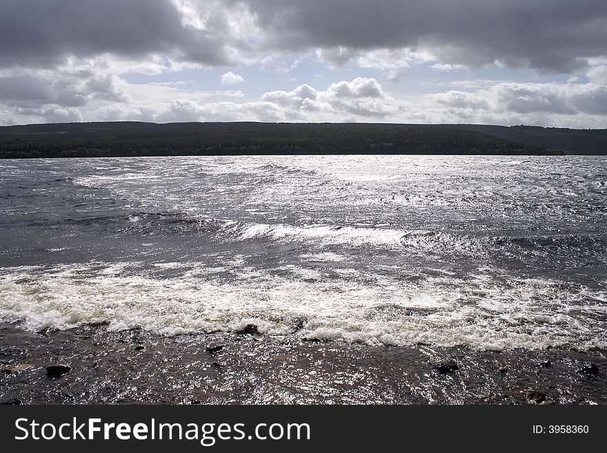 Moody sky over Loch Ness