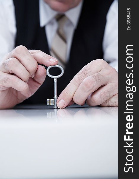 Businessman With Key