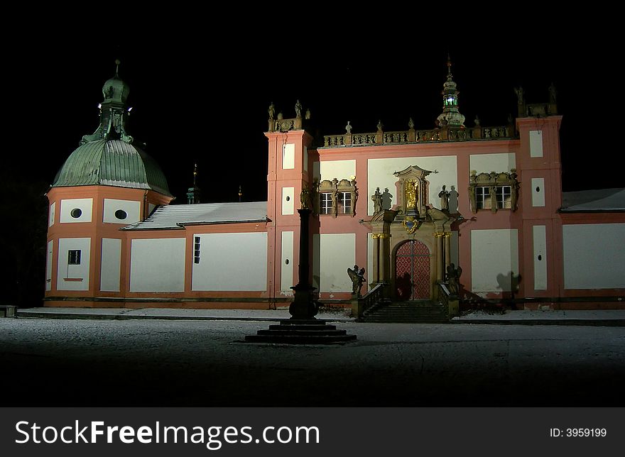 Famous place of pilgrimage in the Czech republic - Holy Mountain church in Pribram