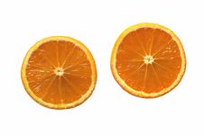 Two Healthy Orange Halves Royalty Free Stock Photos Two Healthy Orange Halves Royalty Free Stock Photos