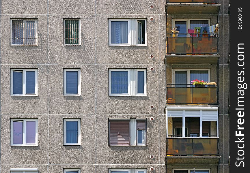 Hungarian block of flats in Miskolc from the '80s