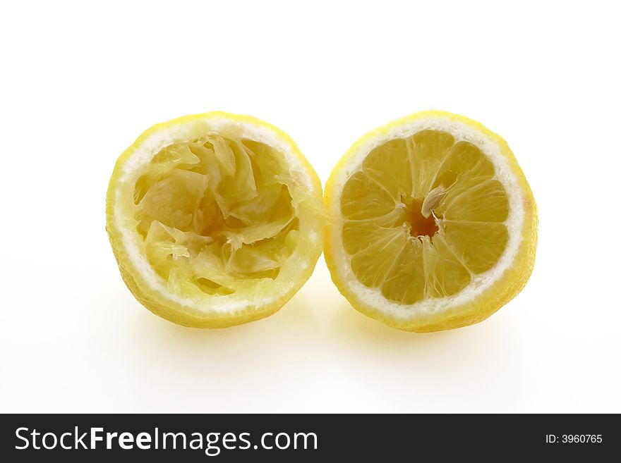A Bottle Lemon concentrate on bright background. A Bottle Lemon concentrate on bright background