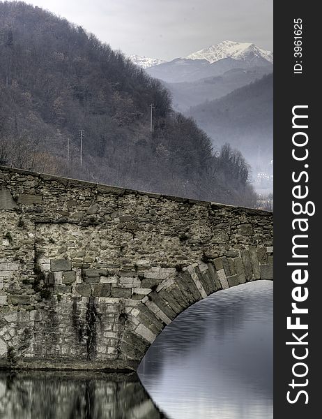 Maddalena s bridge, Borgo a mozzano, Italy