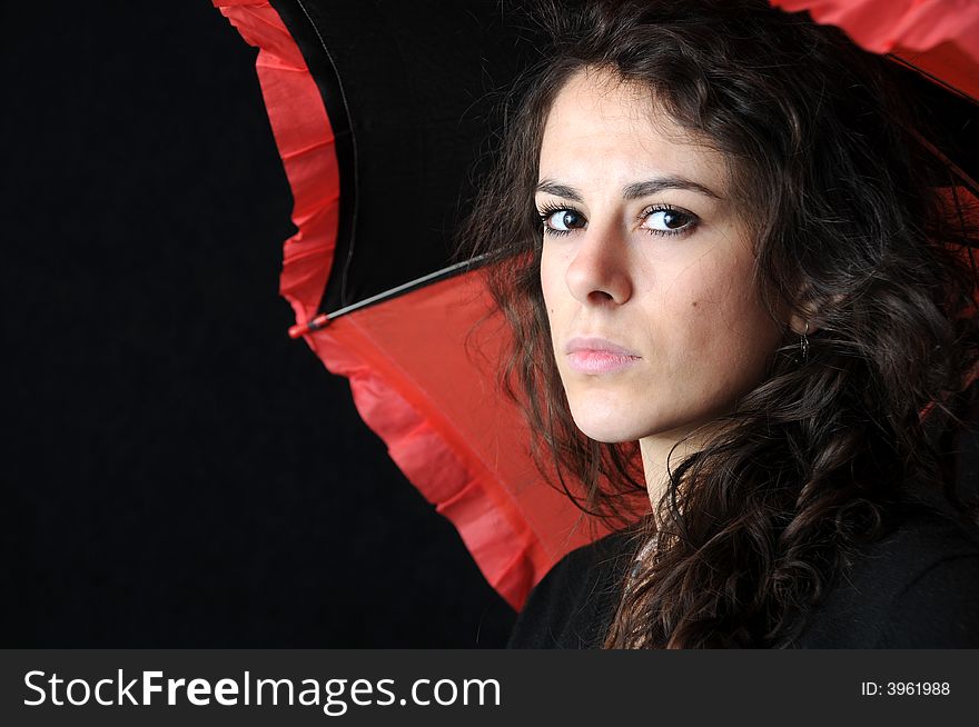 Girl And Umbrella