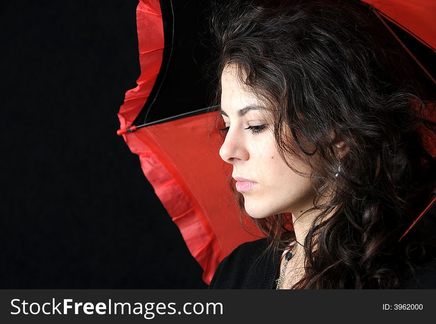 Girl And Umbrella