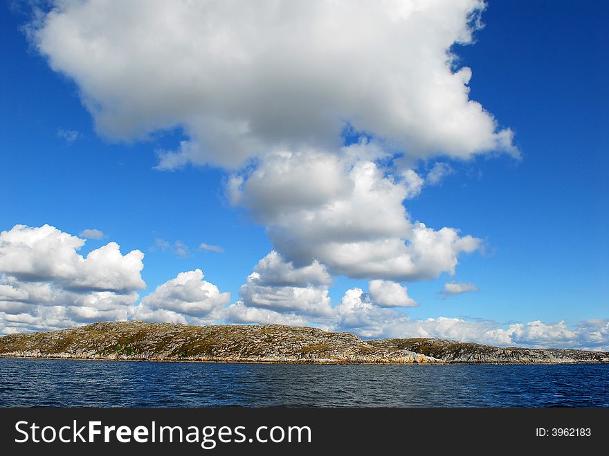 A seashore in the Norway. A seashore in the Norway