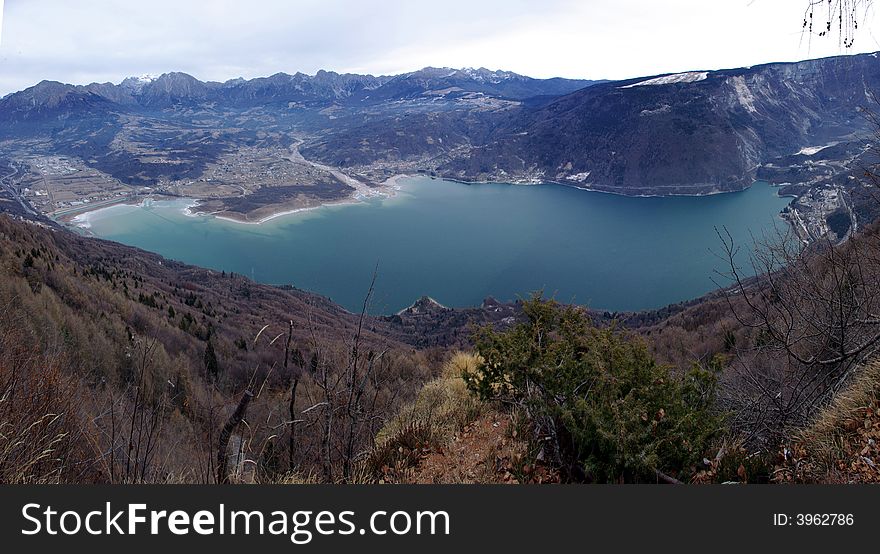 S.Croce Lake and Mountains