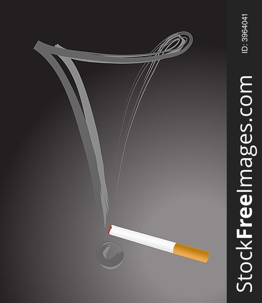 Cigarette With Exclamation Mark