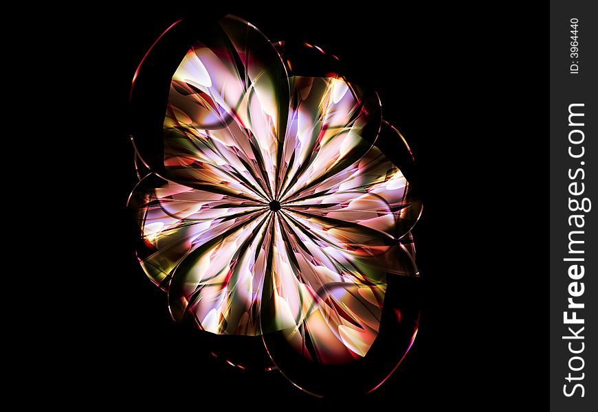 Abstract Fractal Flower