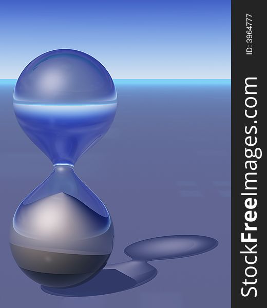 Abstract 3D Hourglass