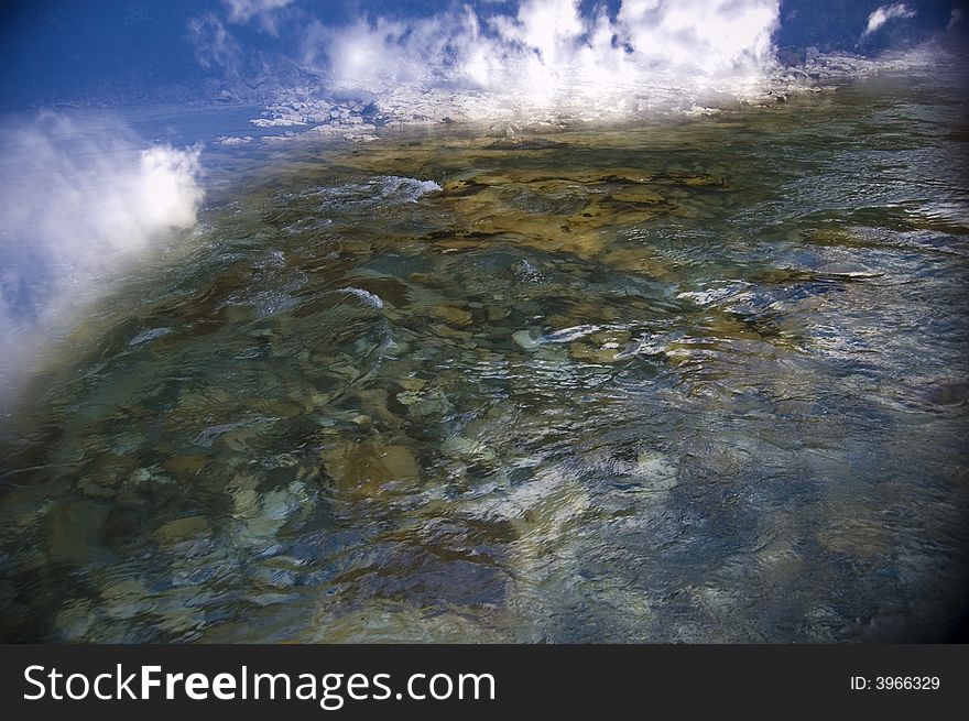 River and sky