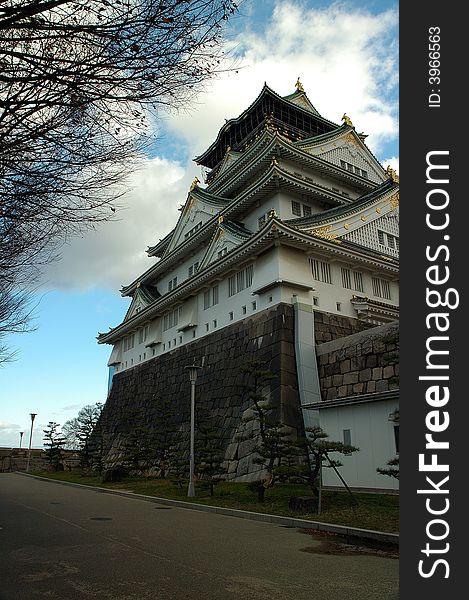 A winter shot of the central castle. A winter shot of the central castle.