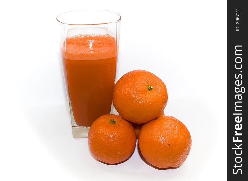 Juice from juicy orange