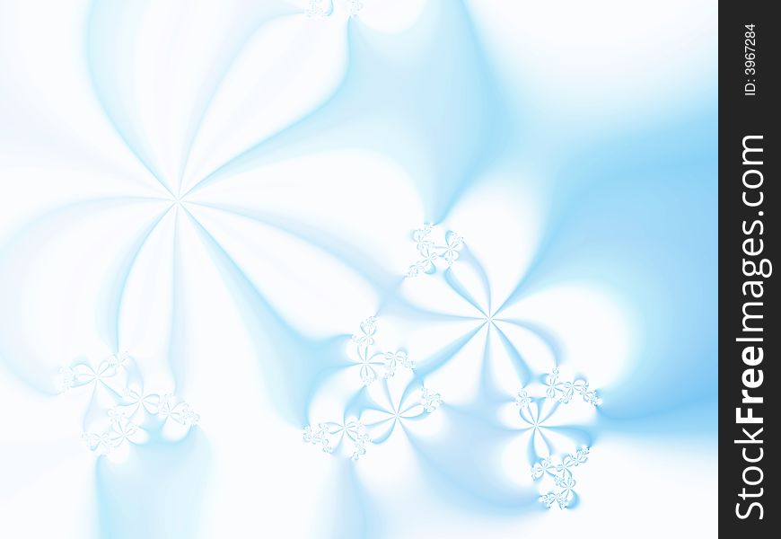 Abstract snowflakes on blue background. Abstract snowflakes on blue background