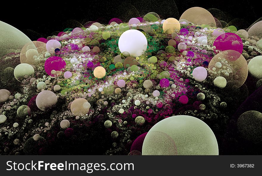 Abstract design background with bubbles