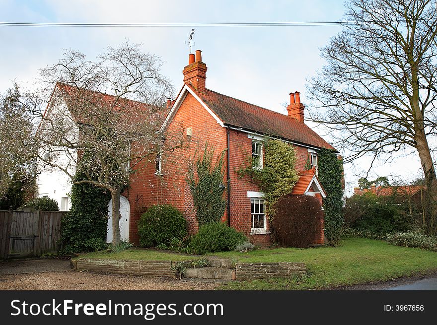 Traditional red Bricked English Village House