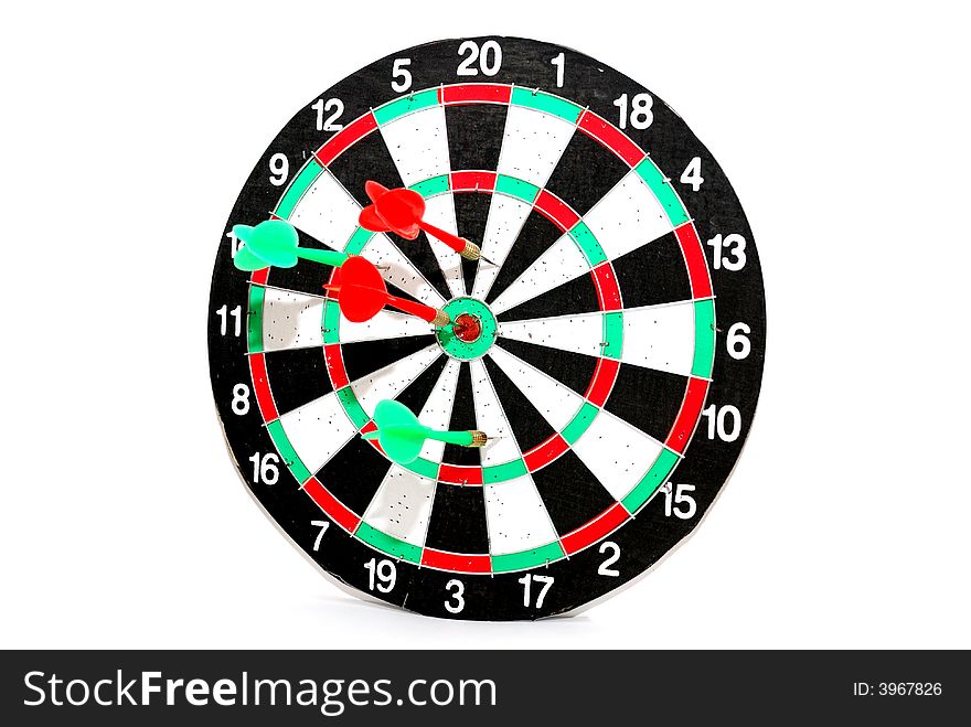 Dart with red and green arrows