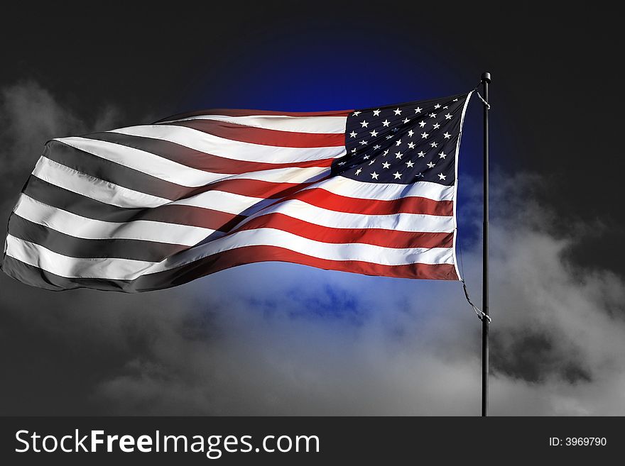 American Flag - Color Highligh