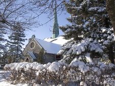Church Under Snow Royalty Free Stock Image Church Under Snow Royalty Free Stock Image