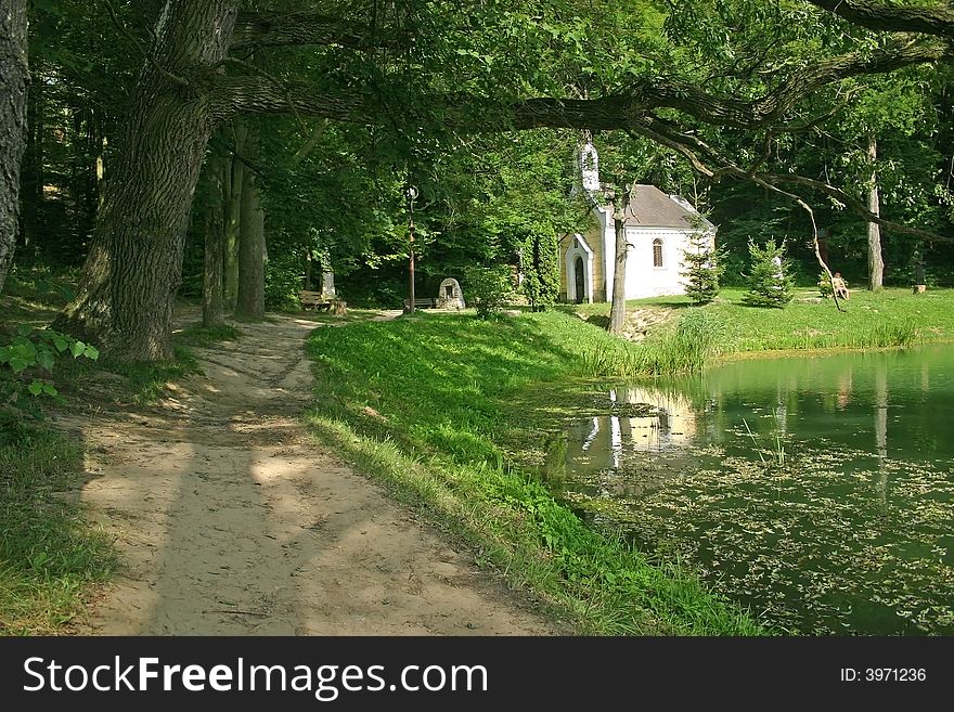 He is a chapel with a little lakes on Hungary one. He is a chapel with a little lakes on Hungary one.