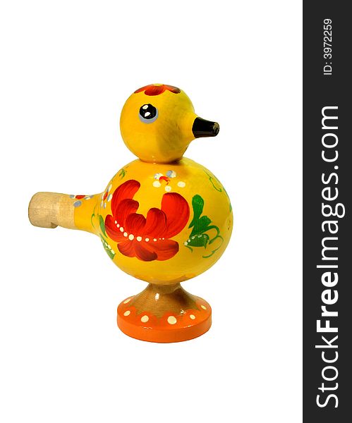Penny whistle bird, a toy