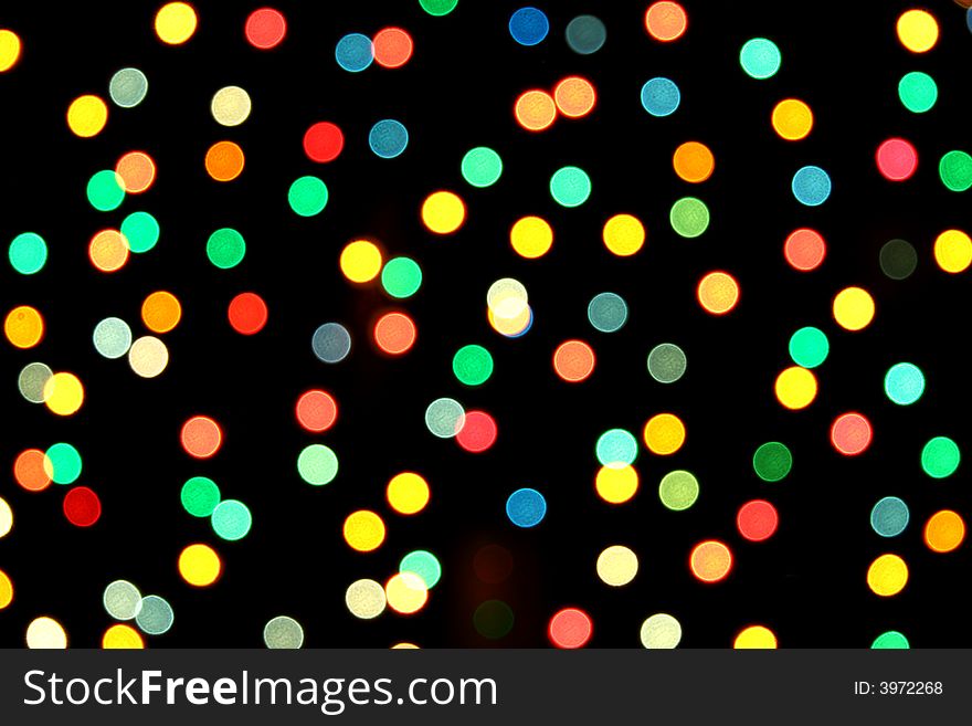 Landscape photo of a festive light blur. Landscape photo of a festive light blur