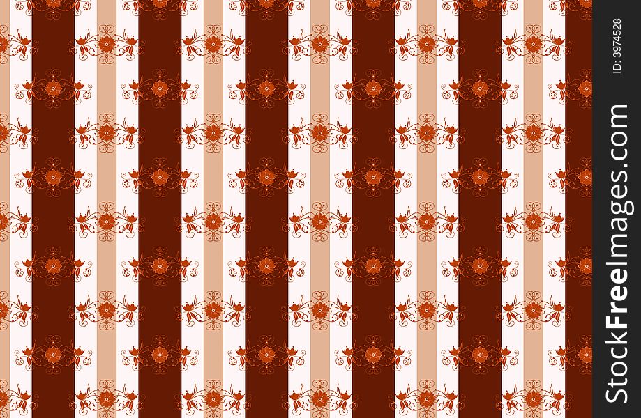 Vector illustration of a brown vintage seamless pattern wallpaper. Vector file has other color schemes and easy to change the colors and swatches. Vector illustration of a brown vintage seamless pattern wallpaper. Vector file has other color schemes and easy to change the colors and swatches.