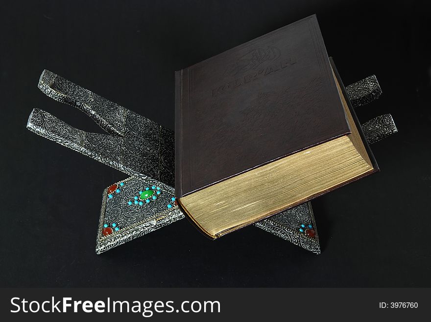 Muslim holly book on a stand