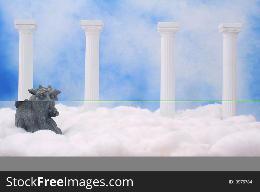 Gargoyle And Clouds