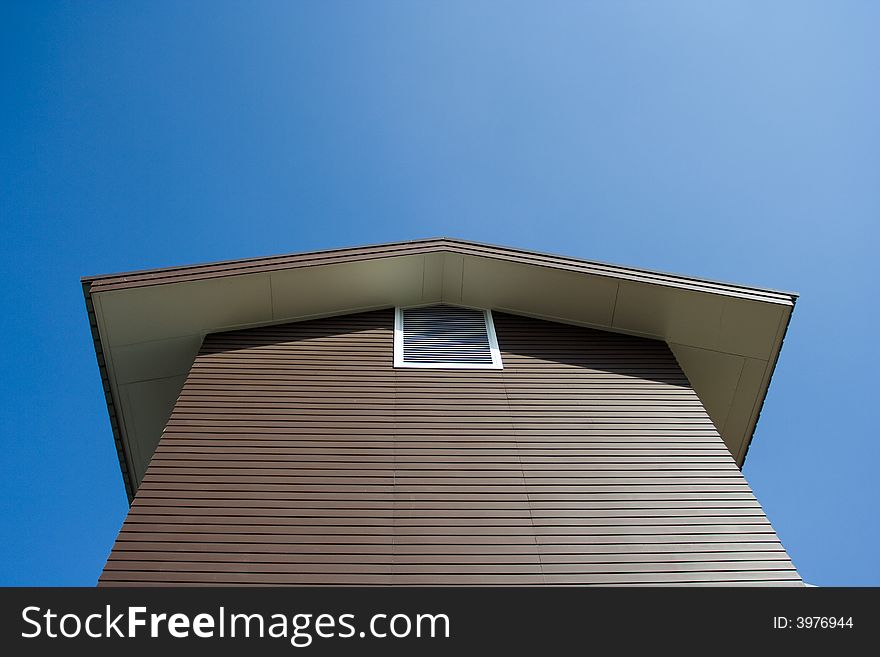 Image of gable of a country house