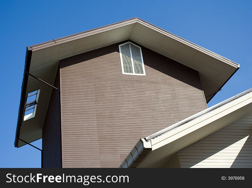 Image of gable of a country house