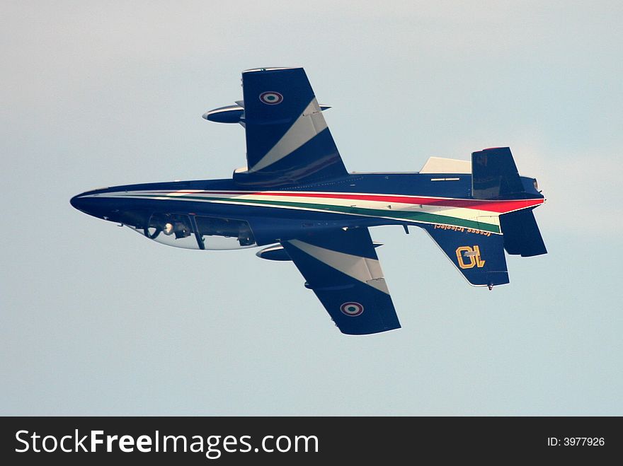 The solista of the Frecce Tricolori Team