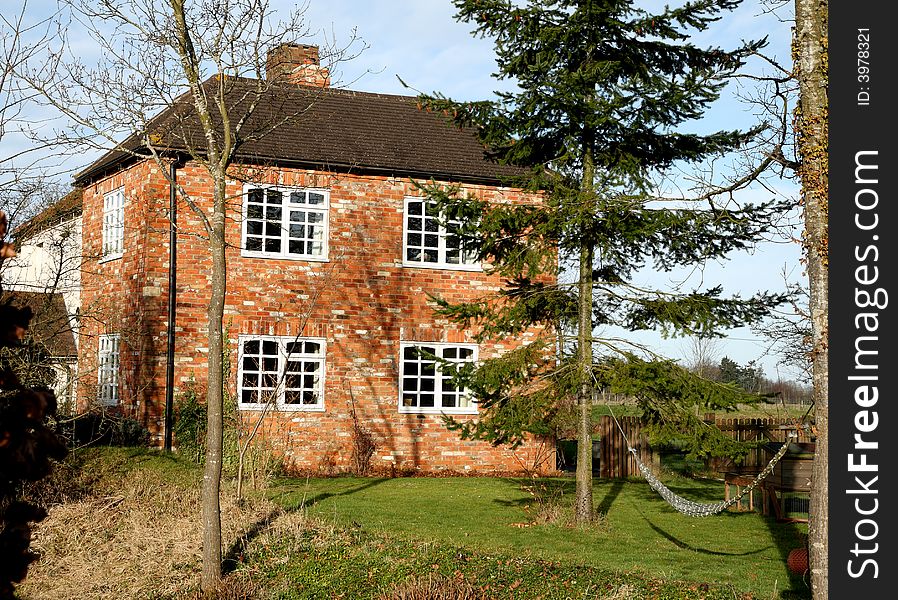 Traditional English Rural Farmhouse and garden