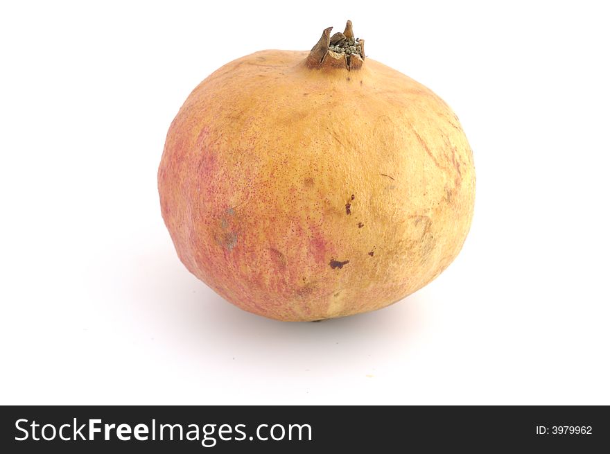 Pomegranate isolated in background white