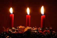 Three Candles Royalty Free Stock Photo Three Candles Royalty Free Stock Photo