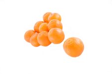 Mandarine Isolated On A White Background Royalty Free Stock Images Mandarine Isolated On A White Background Royalty Free Stock Images